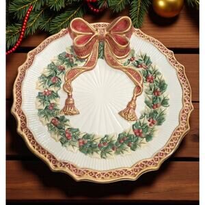 Fitz and Floyd Essentials Noel Collection Canape Plate or Decorative Hanging
